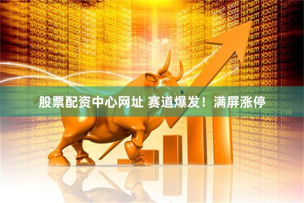 股票配资中心网址 赛道爆发！满屏涨停